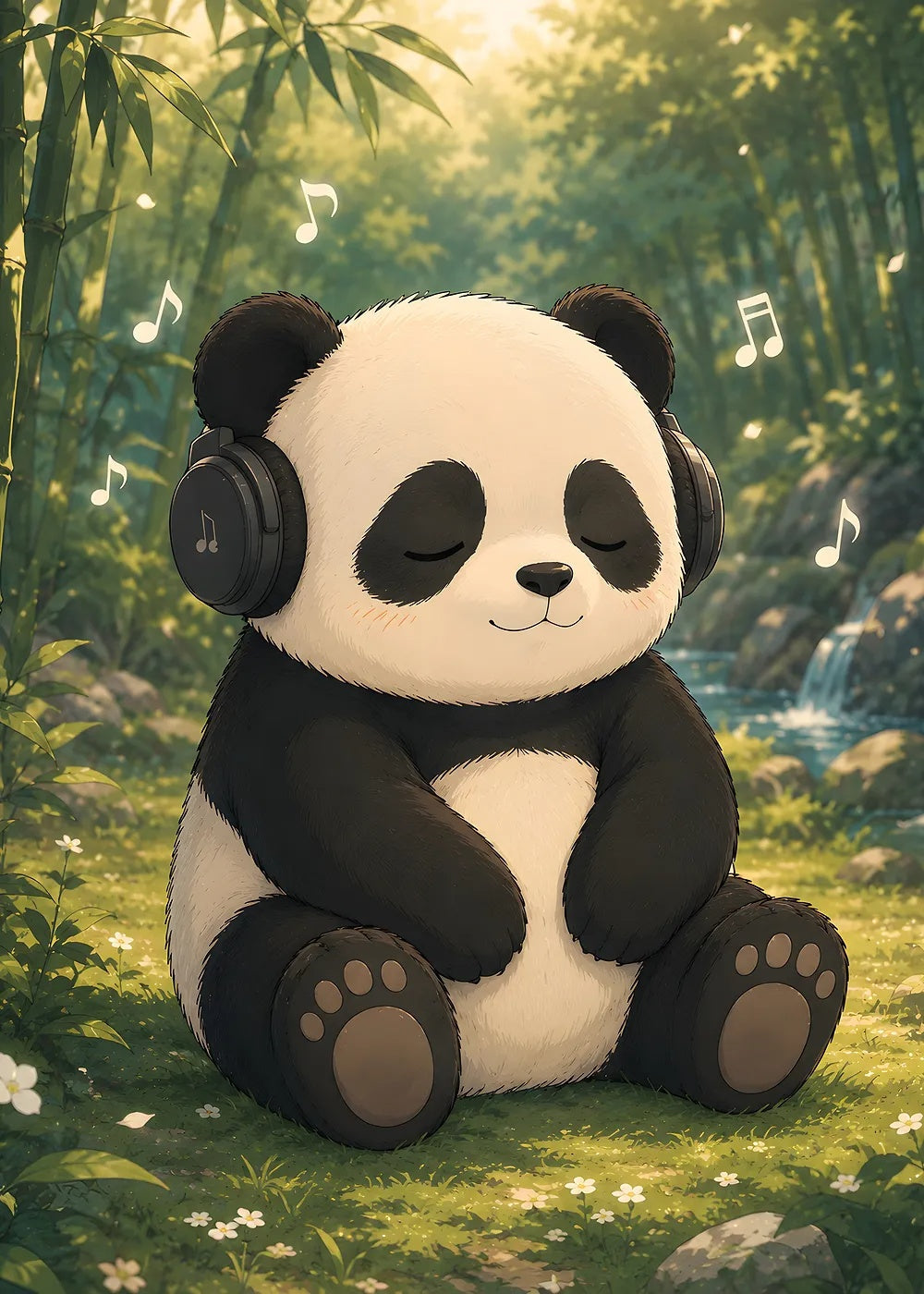 Music Panda metal poster artwork